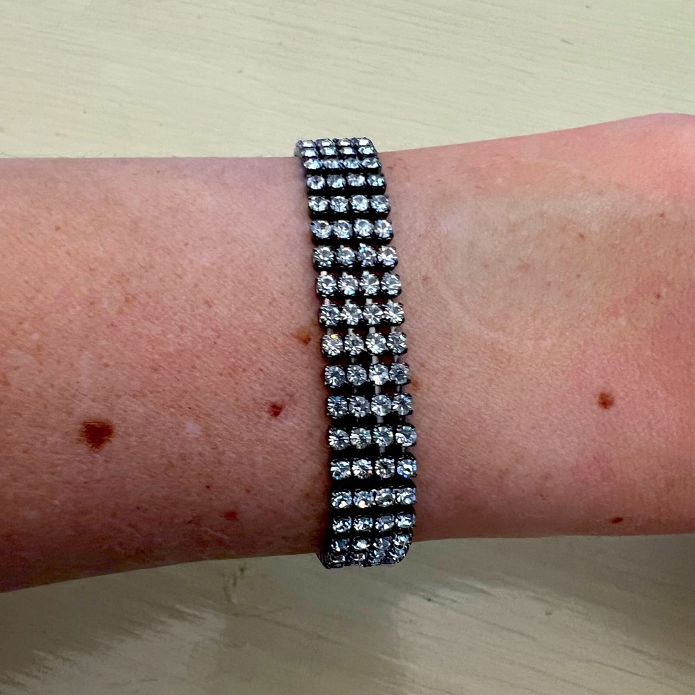 Faux diamond tennis bracelet women’s
